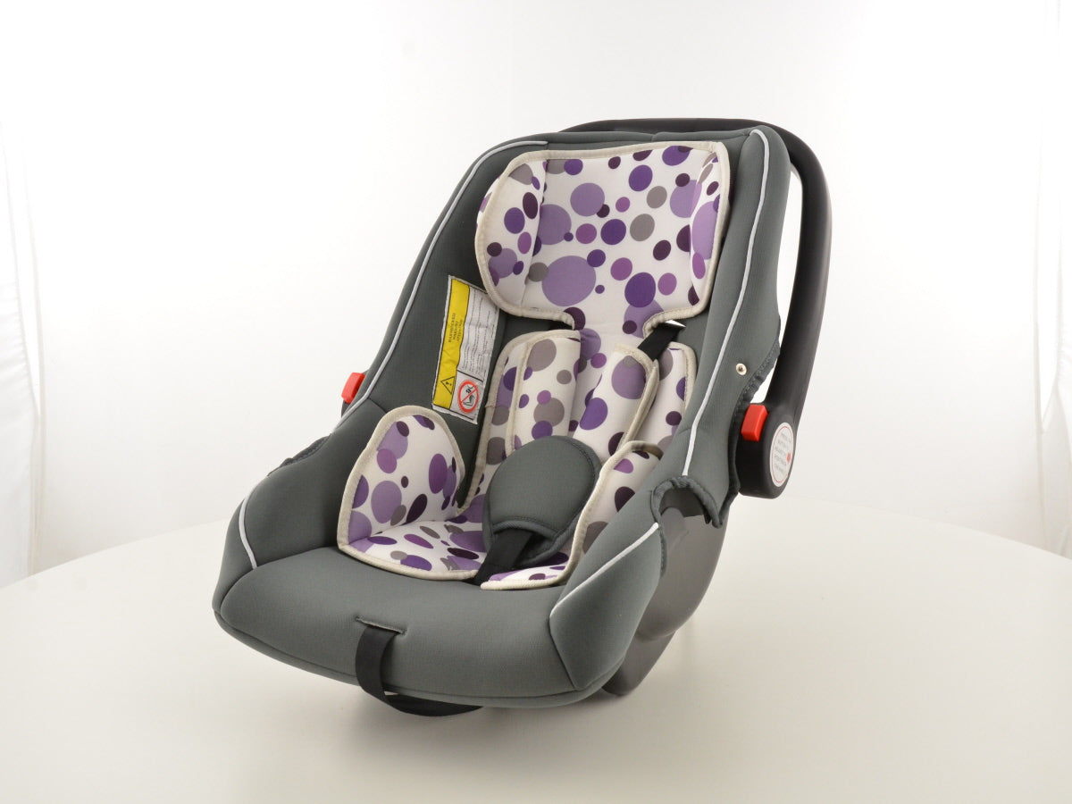Kinderautositz Babyschale Autositz schwarz/weiß/lila Gruppe 0+, 0-13 kg Kinderautositz Babyschale Autositz schwarz/weiß/lila Gruppe 0+, 0-13 kg